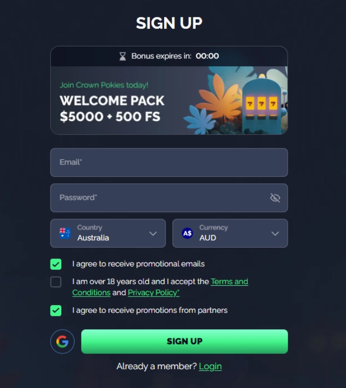Account registration and access